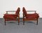 Mid-Century 4-Seater Sofa Bed in the Style of Grete Jalk, 1960s, Set of 3, Image 2