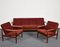 Mid-Century 4-Seater Sofa Bed in the Style of Grete Jalk, 1960s, Set of 3 19