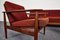 Mid-Century 4-Seater Sofa Bed in the Style of Grete Jalk, 1960s, Set of 3 23