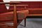 Mid-Century 4-Seater Sofa Bed in the Style of Grete Jalk, 1960s, Set of 3, Image 16