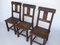 Rustic Solid Oak Dining Set, Set of 7 7