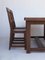 Rustic Solid Oak Dining Set, Set of 7, Image 15