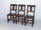 Rustic Solid Oak Dining Set, Set of 7, Image 8