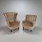 Mid-Century Chairs and Sofa in Velour, 1950s, Set of 3 6