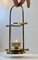 Skandinavischer Vintage Maritime Kerzenhalter aus Messing & Glas 6