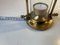 Vintage Scandinavian Maritime Candleholder in Brass and Glass 9