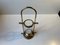 Vintage Scandinavian Maritime Candleholder in Brass and Glass 4