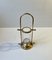 Vintage Scandinavian Maritime Candleholder in Brass and Glass 5