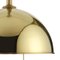 Vintage Pendant Lamp in Polished Brass by Florian Schulz, 1970s 6