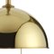 Vintage Pendant Lamp in Polished Brass by Florian Schulz, 1970s, Image 6