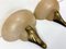 Art Deco Style Alabaster and Bronze Wall Lamps, 1950s, Set of 2 4