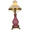 Table Lamp in Pink Opaline Glass, 1930s, Image 1
