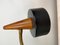 Table Lamp in Black Metal and Teak, Denmark, 1960s 7