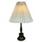 Table Lamp in Disco Metal with Paper Shade by Just Andersen, 1930s, Image 1