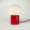 Tischlampe in Rot & Weiß von Dijkstra Lampen, 1970er 1