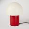 Tischlampe in Rot & Weiß von Dijkstra Lampen, 1970er 4