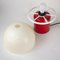 Red and White Mushroom Table Lamp from Dijkstra Lampen, 1970s 5