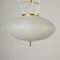 Brass and Glass Ceiling Lamp, Italy, 1960s 4