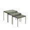 Chromed Metal and Smoked Glass Coffee Tables, Italy, 1980s, Set of 3, Image 1