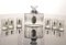 Set da liquore con bottiglia in cristallo e bicchieri placcati in argento di Pierre Cardin, Francia, anni '90, Immagine 4