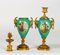 Vases en Bronze Doré et Porcelaine Peinte, Set de 2 9