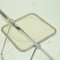 Italian Chrome and Acrylic Glass Plia Folding Chair by G. Piretti for Castelli, 1960s, Image 7