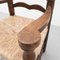 Early 20th Century Rustic Armchairs in Wood and Rattan, Set of 2 8