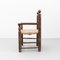 Early 20th Century Rustic Armchairs in Wood and Rattan, Set of 2 6