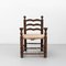 Early 20th Century Rustic Armchairs in Wood and Rattan, Set of 2 4