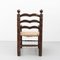 Early 20th Century Rustic Armchairs in Wood and Rattan, Set of 2 12
