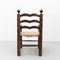 Early 20th Century Rustic Armchairs in Wood and Rattan, Set of 2, Image 12