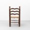 Early 20th Century Rustic Armchairs in Wood and Rattan, Set of 2 5