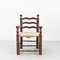 Early 20th Century Rustic Armchairs in Wood and Rattan, Set of 2 10