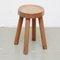 Wood Stool by Charlotte Perriand for Les Arcs, 1960s 2