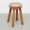 Wood Stool by Charlotte Perriand for Les Arcs, 1960s, Image 2