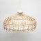 Rustic Rattan Ceiling Lamp, 1980s, Image 9