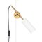 2-Arm Floor Lamp in White and Brass by Johan Carpner Stav for Konsthantverk 3