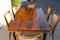 Mid-Century French High Gloss Dining Table in Rosewood 7