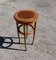 Vintage French Round Wooden Side or Sewing Table 8