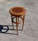 Vintage French Round Wooden Side or Sewing Table, Image 8