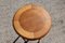 Vintage French Round Wooden Side or Sewing Table 3