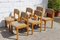 Vintage French Danish Style Boucle Chairs, Set of 6 5