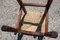 Vintage French Wood & Bast Stool or Plant Stand, 1960s 6