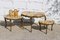 Mid-Century Marble & Brass Nesting Tables, Set of 3 3