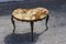 Mid-Century Marble & Brass Nesting Tables, Set of 3 9