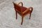 Fauteuil Vintage en Bois Rouge, France 7