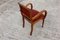Vintage French Red Wooden Armchair 7