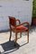 Vintage French Red Wooden Armchair 5