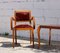 Vintage French Red Wooden Armchair 2