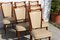 Mid-Century French Dining Chairs in Teak & Skai, Set of 6 4